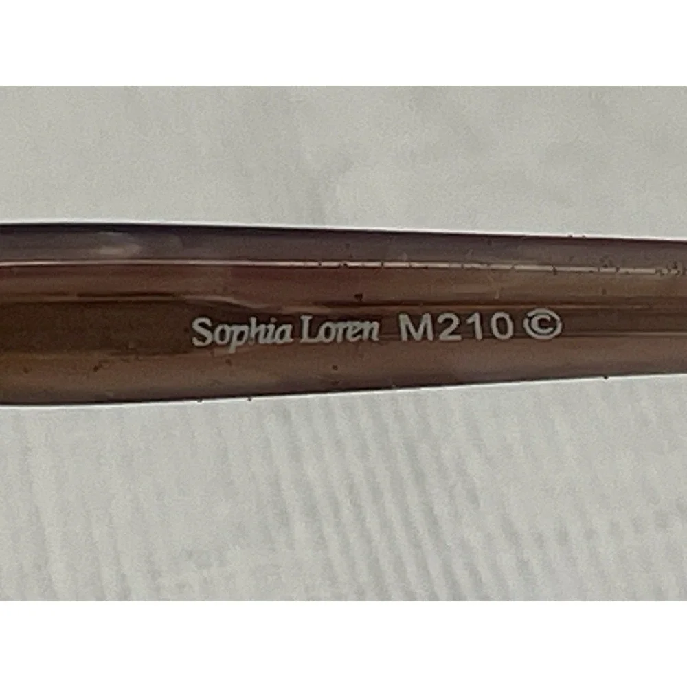 Sophia‎ Loren M210 Eyeglasses Brown Metal Rectangular 118 Frames Only Glasses